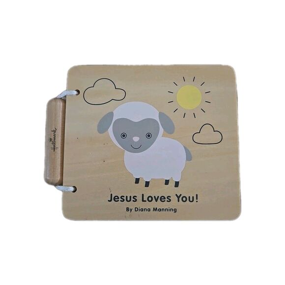 Jesus Loves You Wooden Board Book By Diana Manning Baby Hallmark 2016 Pre-owned - Picture 1 of 5